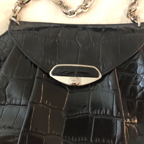 Furla Small Black Snakeskin Purse - Picture 3 of 5